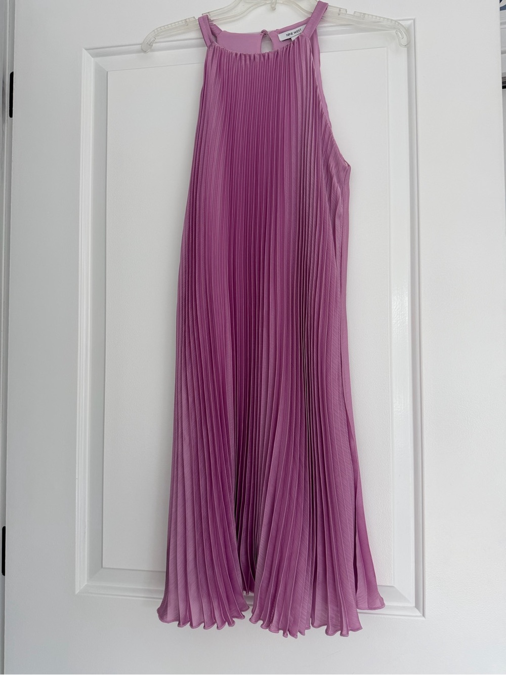 Nine West Pleated Halter Midi Dress - NWT - Medium